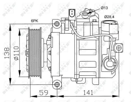 Компрессор кондиционера NRF 32229