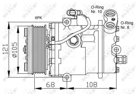 Компрессор кондиционера NRF 32232