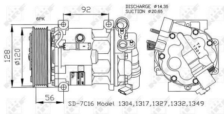 Компрессор кондиционера NRF 32239