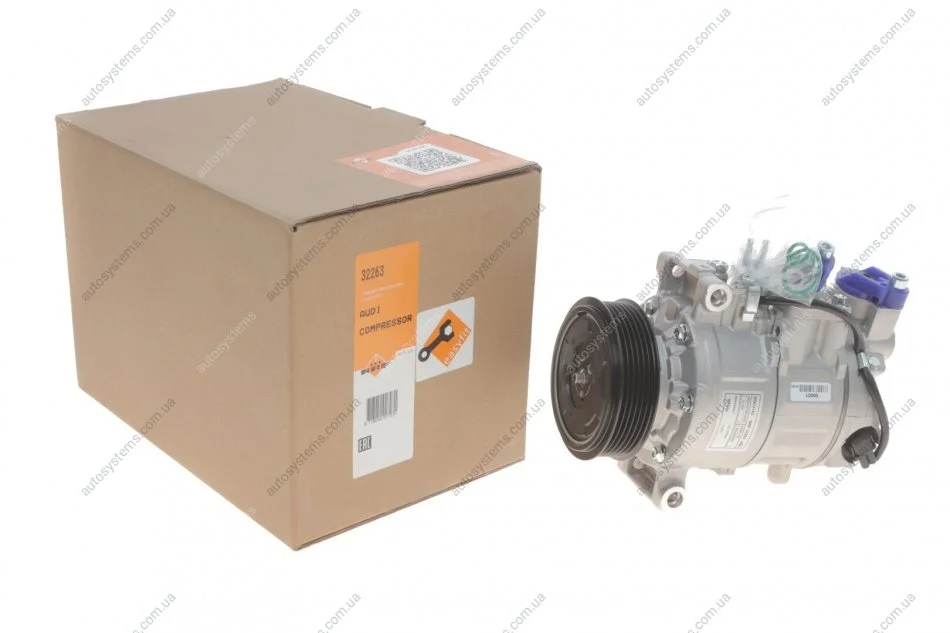 Компресор кондиціонера Audi A4/A5/A6/A8/Q5 1.6-3.0D 00- NRF 32263 (фото 1)