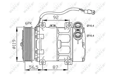 Компрессор кондиционера NRF 32278