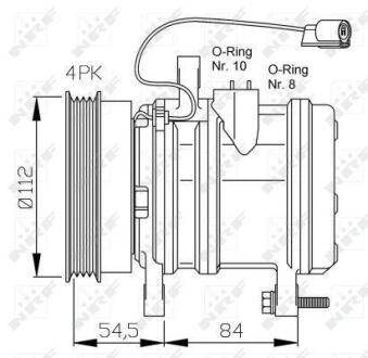 Компрессор кондиционера NRF 32368