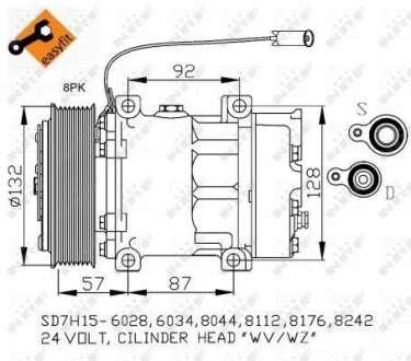 Компрессор кондиционера NRF 32412