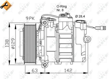 Компрессор кондиционера NRF 32413