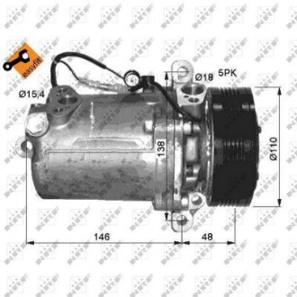 Компрессор кондиционера NRF 32414