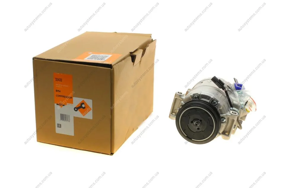 Компресор кондиціонера BMW 5 (E60/E61)/7 (E65/E66/E67) 2.0-3.0D 01-10 NRF 32433 (фото 1)