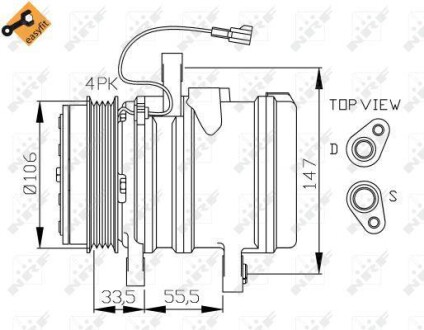 Компрессор кондиционера NRF 32436