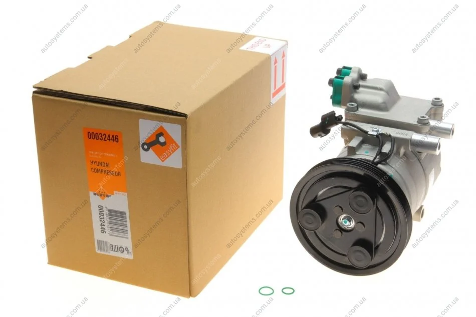 Компресор кондиціонера Hyundai Getz 1.4i/1.6 02-10 NRF 32446 (фото 1)