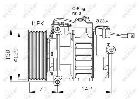 Компрессор кондиционера NRF 32454