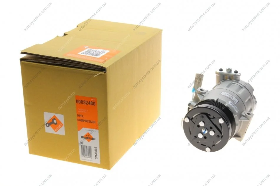 Компресор кондиціонера Opel Astra H 1.3CDTI 05-10 NRF 32480 (фото 1)
