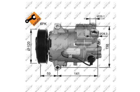 Компрессор кондиционера NRF 32487G