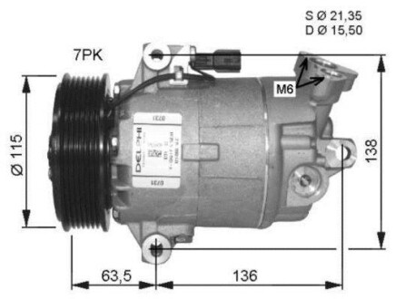 Компрессор кондиционера NRF 32488G