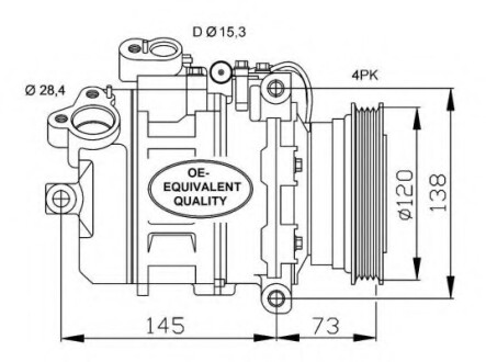 Компрессор кондиционера NRF 32518