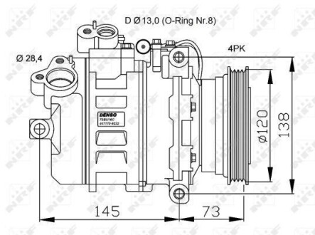 Компрессор кондиционера NRF 32519