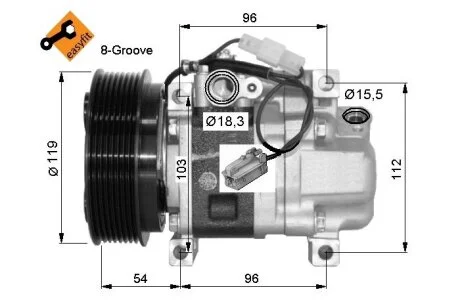 Компрессор кондиционера NRF 32688G