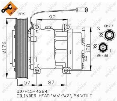 Компрессор кондиционера NRF 32700