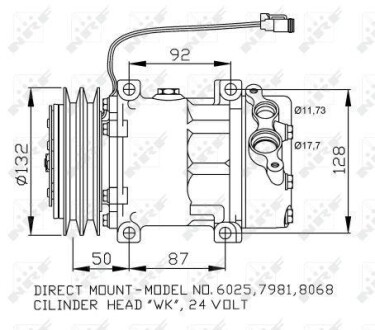 Компрессор кондиционера NRF 32704