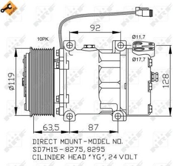 Компрессор кондиционера NRF 32705