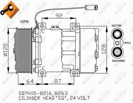 Компрессор кондиционера NRF 32709