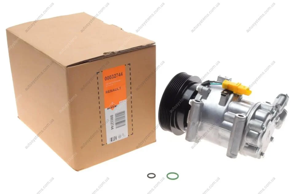 Компресор кондиціонера MB Citan 1.5CDI 12-/Nissan Juke/Note/Micra/Renault Clio/Kangoo 1.2-1.6 03- NRF 32744 (фото 1)