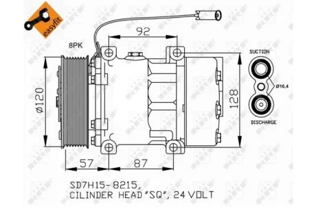 Компрессор кондиционера NRF 32752