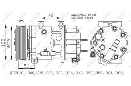 Компрессор кондиционера NRF 32772