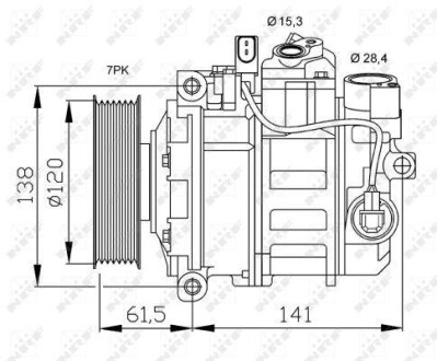 Компрессор кондиционера NRF 32777