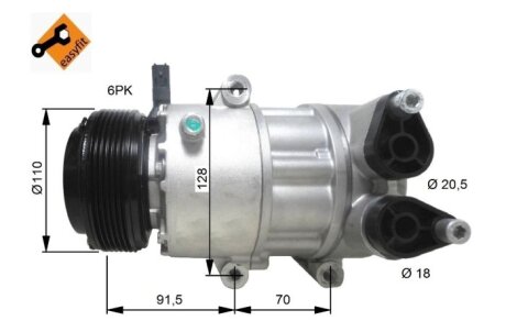 Компрессор кондиционера NRF 32812