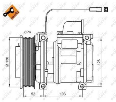 Компрессор кондиционера NRF 32824