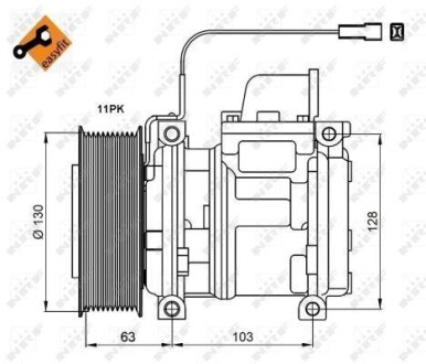 Компрессор кондиционера NRF 32829