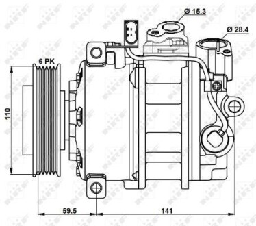 Компрессор кондиционера NRF 32883