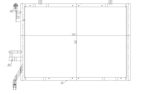 Соты радиатора NRF 350483