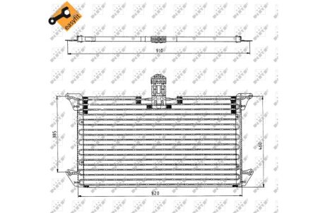 Радиатор кондиционера (Конденсатор) NRF 35061