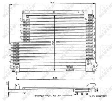 Радиатор кондиционера (Конденсатор) NRF 35192