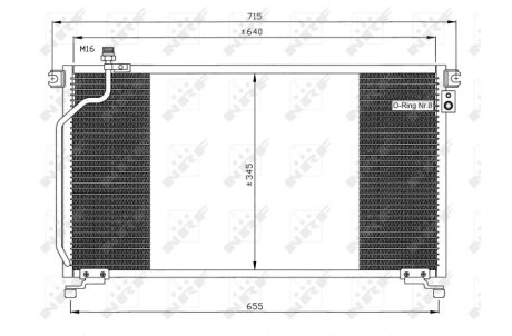 Радиатор кондиционера (Конденсатор) NRF 35374