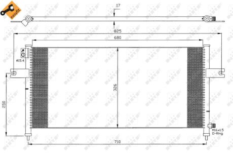 Радиатор кондиционера (Конденсатор) NRF 35380