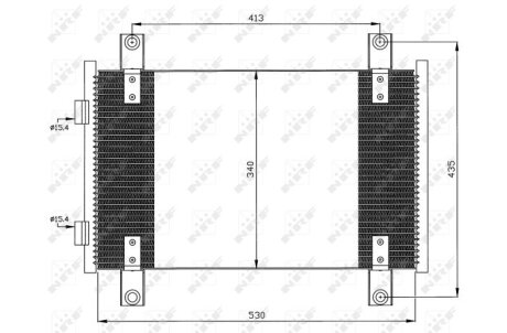 Радиатор кондиционера (Конденсатор) NRF 35501