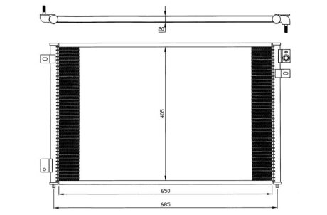 Радиатор кондиционера (Конденсатор) NRF 35567