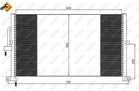 Радиатор кондиционера (Конденсатор) NRF 35603