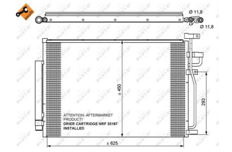 Радиатор кондиционера (Конденсатор) NRF 35775