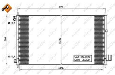 Радиатор кондиционера (Конденсатор) NRF 35780