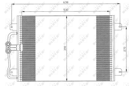 Радиатор кондиционера (Конденсатор) NRF 35832