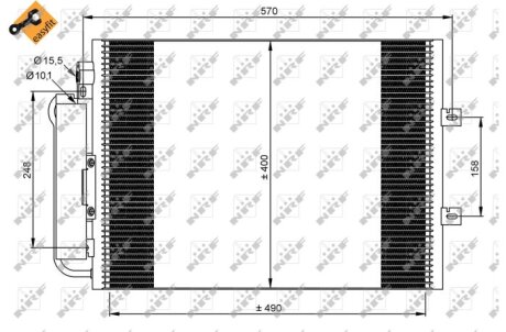 Радиатор кондиционера (Конденсатор) NRF 35879