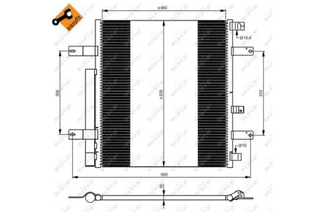 Радиатор кондиционера (Конденсатор) NRF 35925