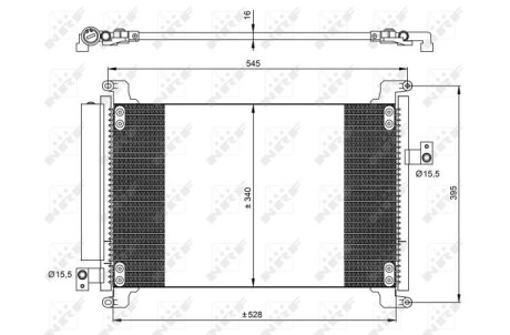 Радиатор кондиционера (Конденсатор) NRF 35941