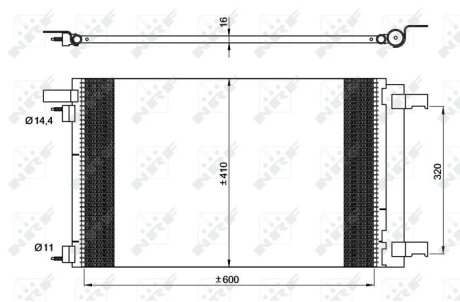 Радиатор кондиционера (Конденсатор) NRF 35948