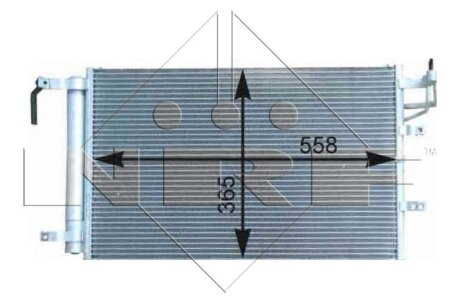 Радиатор кондиционера (Конденсатор) NRF 35982