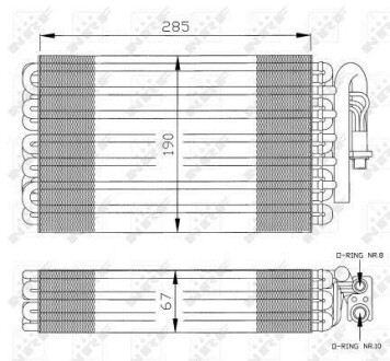 Испаритель кондиционера NRF 36026