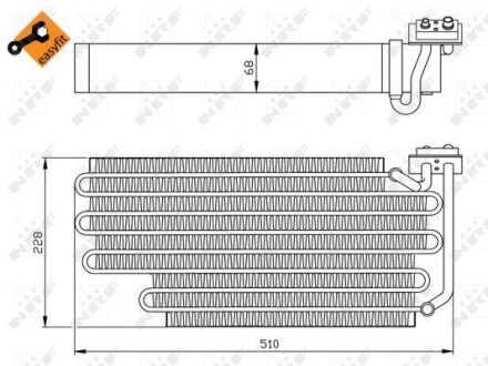 Испаритель кондиционера NRF 36108