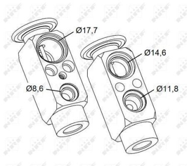 Клапан расширительный кондиционера NRF 38479